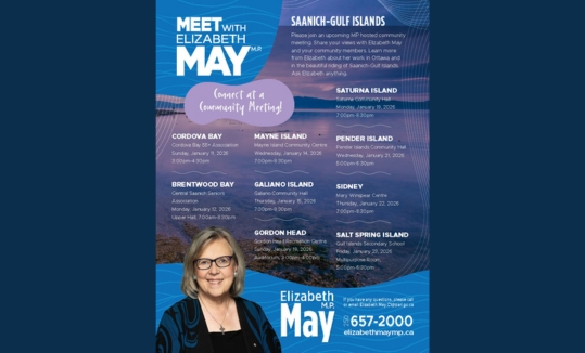 Elizabeth May MP Community Meeting image